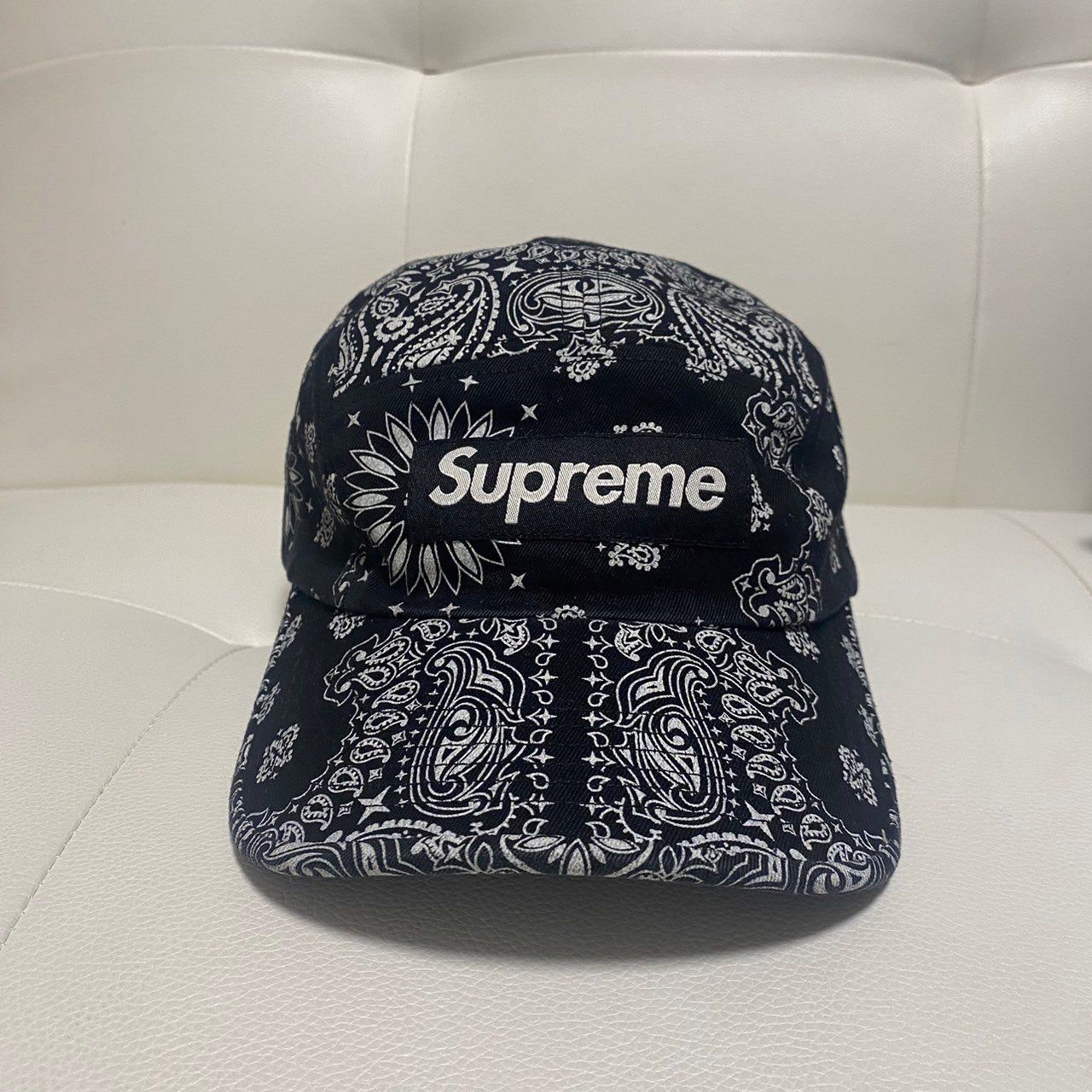 Supreme Bandana Camp Cap "Black"