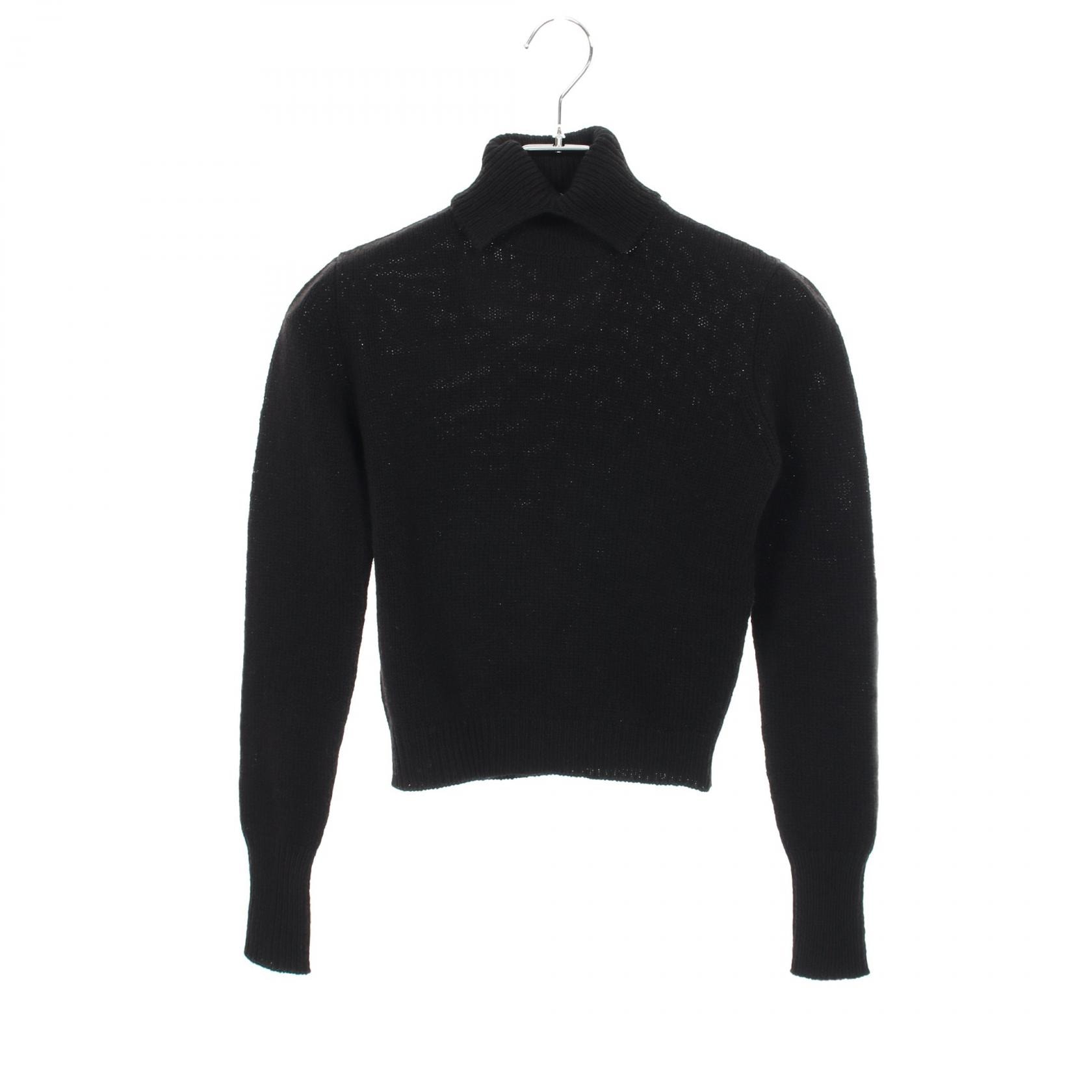 プラダ PRADA タートルネック ニット 衣料品 トップス ウール レディース ブラック系 【中古】