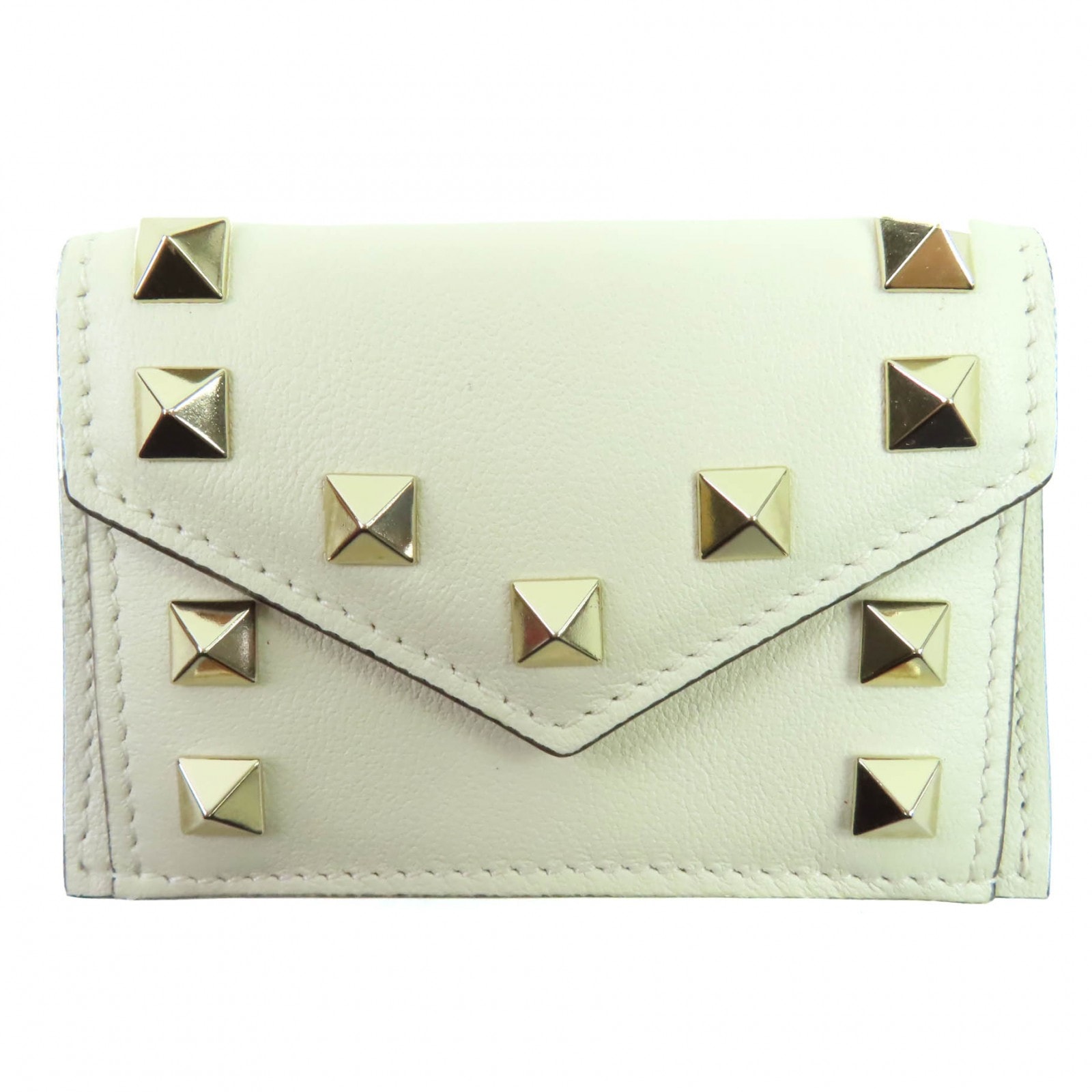 未使用品 ヴァレンティノガラヴァーニ 三つ折り財布 オフホワイト レディース