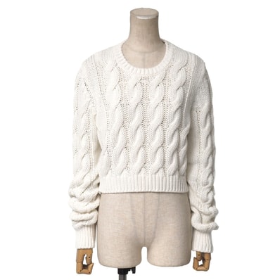 ■美品■MAX MARA マックスマーラ SFILATA ニット サイズL クロップド ローゲージ セーター ブランド古着【中古】20260617/RA9862