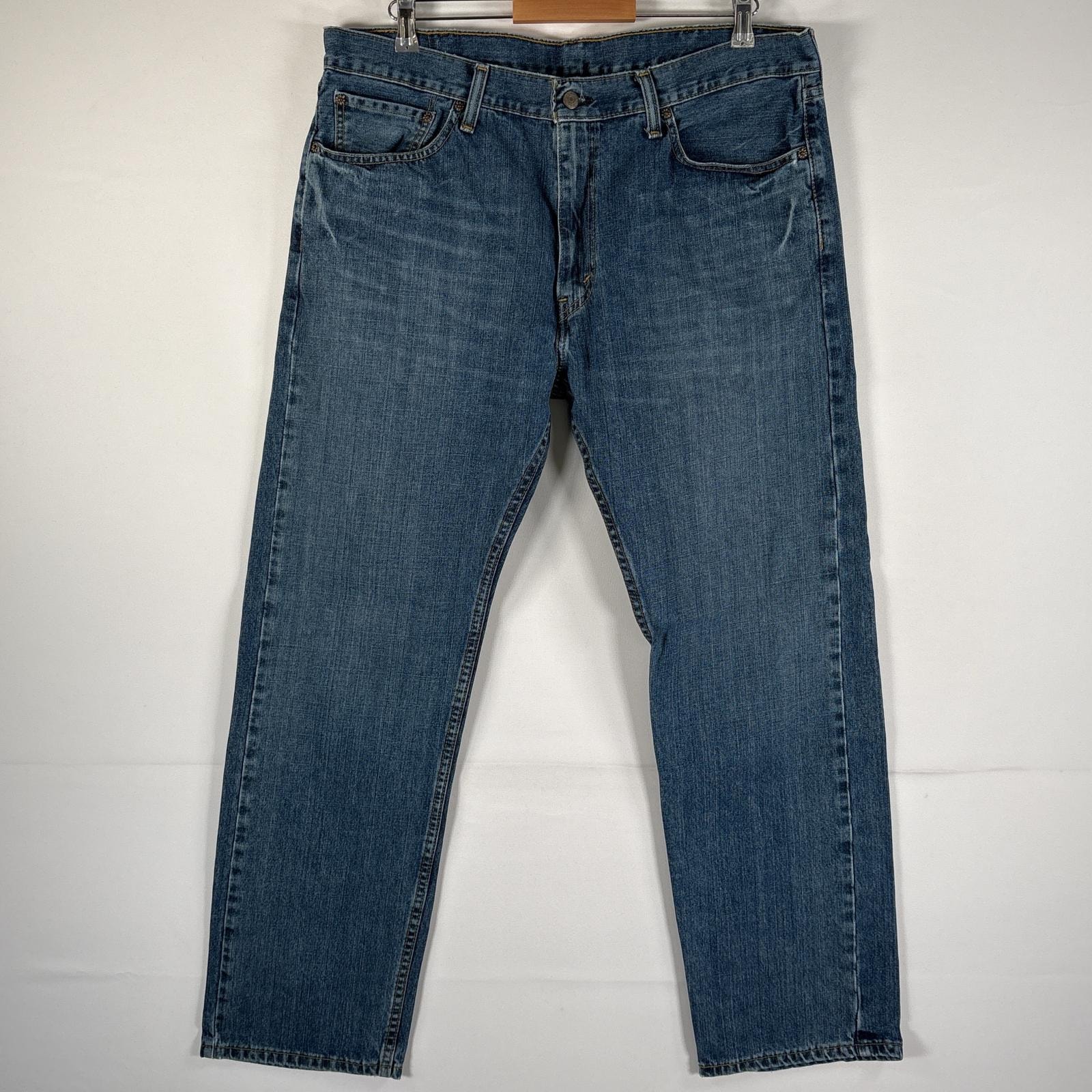 古着 リーバイス Levi's デニムパンツ 505 ブルーデニム ジーンズ ジーパン ストレート 大きいサイズ ヒゲ w38 L32  ブルー メンズ