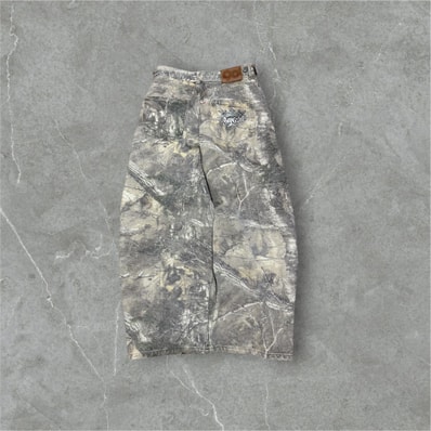 9090 King Logo Slub Denim Buggy Pants "REAL TREE"