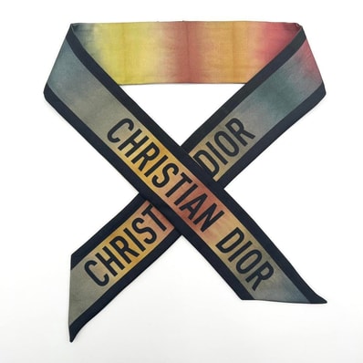 【希少柄】ディオール レディース ミッツァ スカーフ バンダナ シルク DIOR