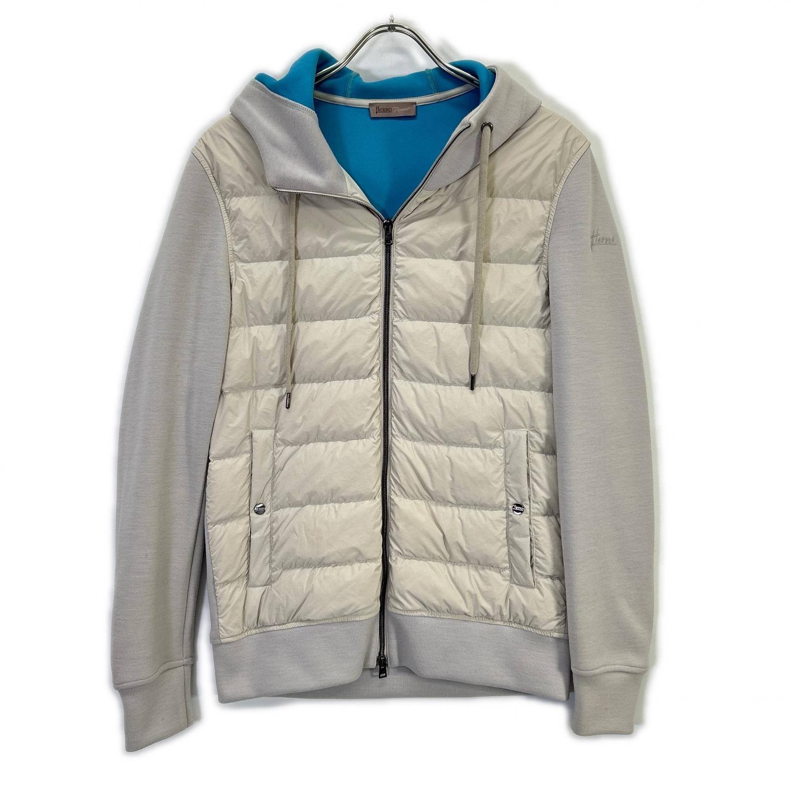 ヘルノ JP00011UR RESORT COUPLED KNIT EFFECT ダウンジャケット 44