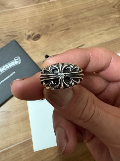 Chrome Hearts Floral Cross RIng "Silver"