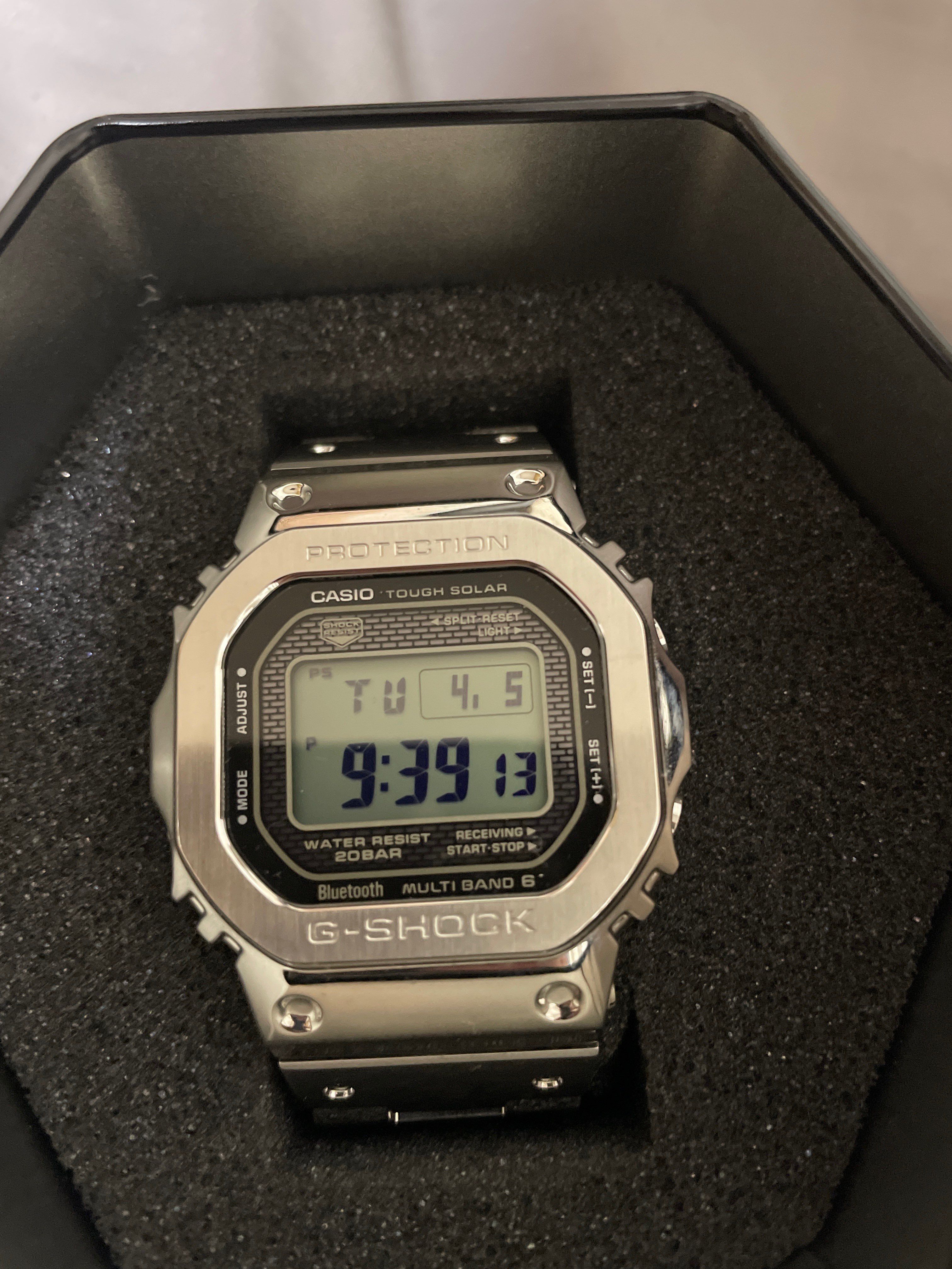 Casio G-Shock GMWB5000D-1 - 44mm in Stainless Steel