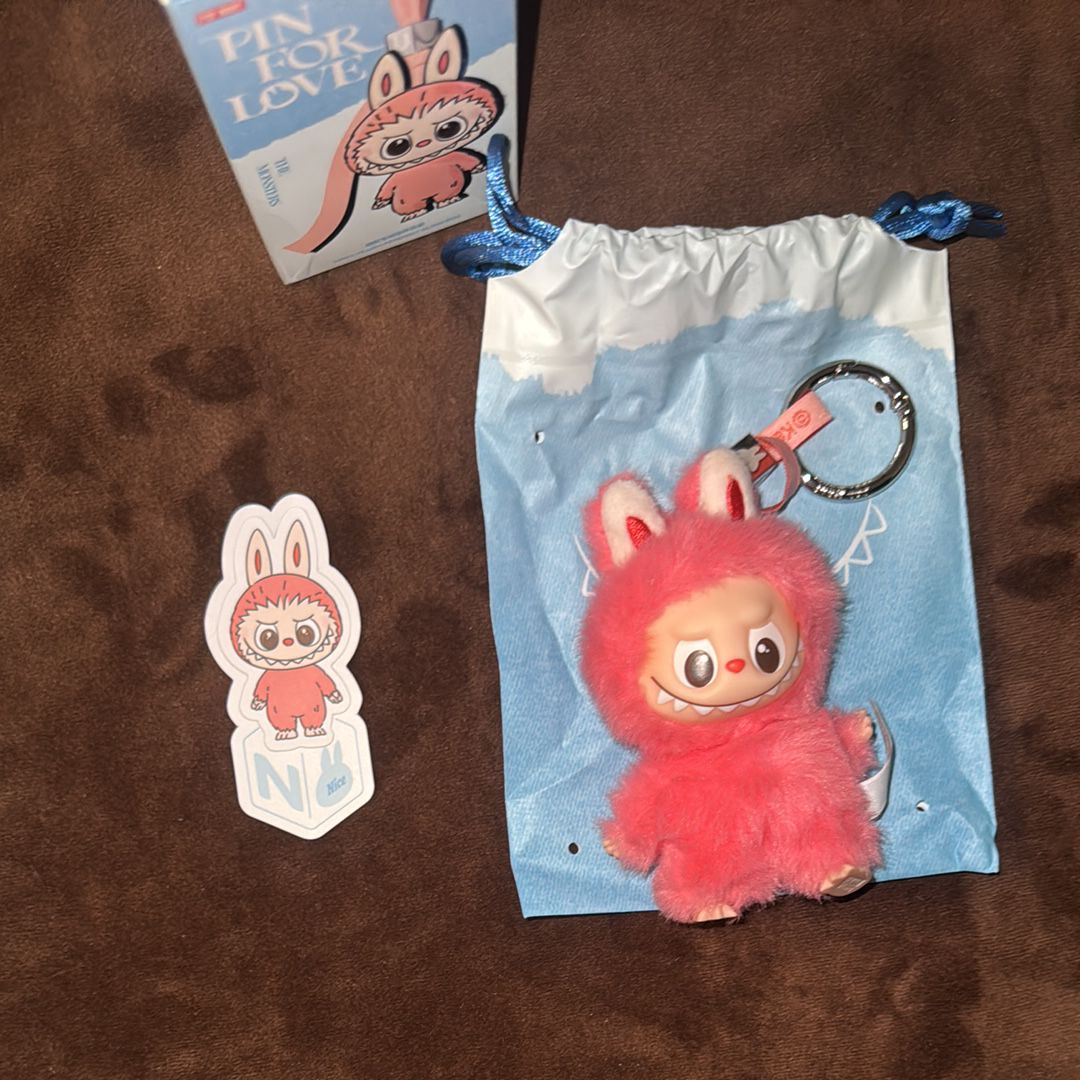 POP MART THE MONSTERS (LABUBU) Pin for Love Series-Vinyl Plush Pendant (N-Z) N