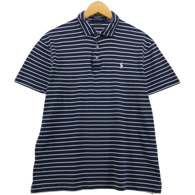 古着 ラルフローレン Ralph Lauren POLO RALPH LAUREN PIMA SOFT TOUCH 半袖 ボーダー ポロシャツ メンズL相当/eaa566555
