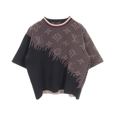 ルイ・ヴィトン LOUIS VUITTON モノグラム ニット 衣料品 トップス レーヨン ナイロン レディース ブラック系 / マルチカラー 【中古】