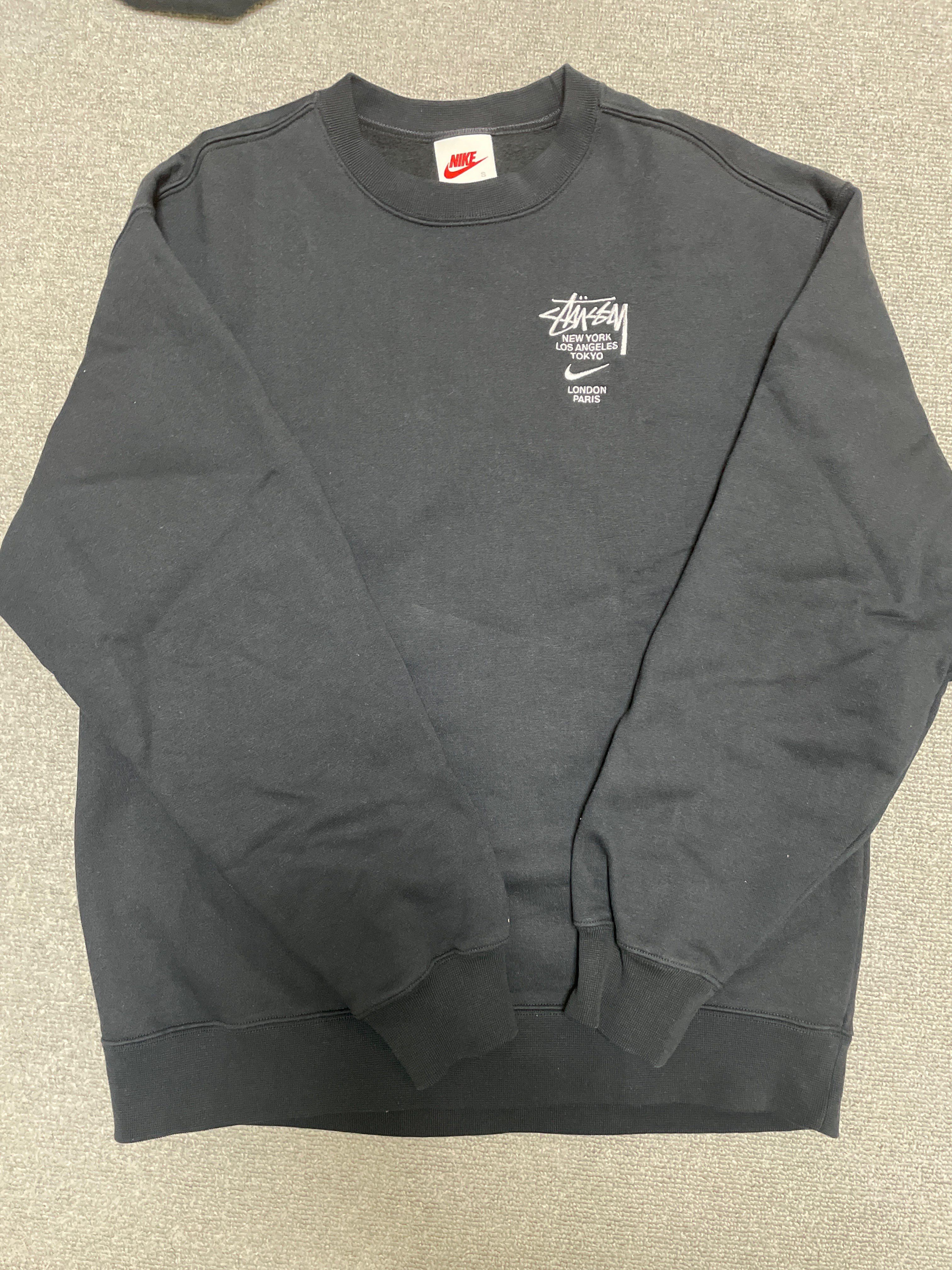 Nike x Stussy International Crewneck Sweatshirt (US Size) "Black" DC4198-010