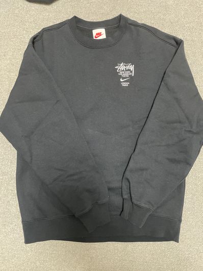 Nike x Stussy International Crewneck Sweatshirt (US Size) "Black" DC4198-010
