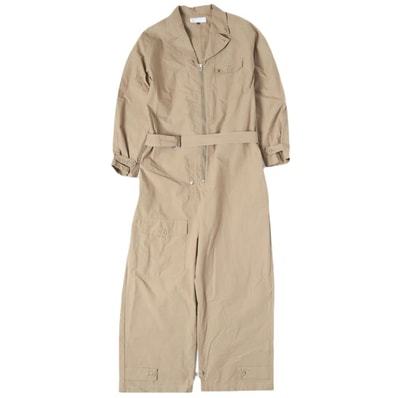 International Gallery BEAMS インターナショナルギャラリービームス 日本製 ミリタリーフライトスーツ 23-24-0025-262 M BEIGE ジャンプスーツ IG 定価53,900円 オールインワン g27389