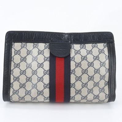 ■美品 グッチ GGスプリームセカンドバッグ