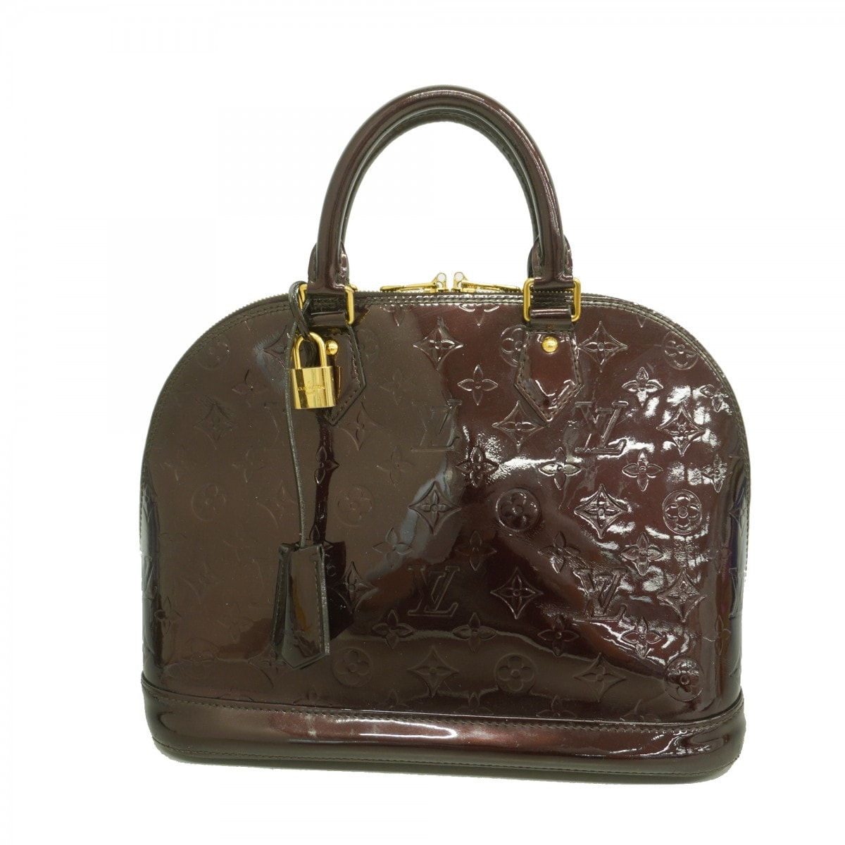 【6dd4445】ルイヴィトン ハンドバッグ ヴェルニ アルマPM M91611 アマラント【中古】レディース