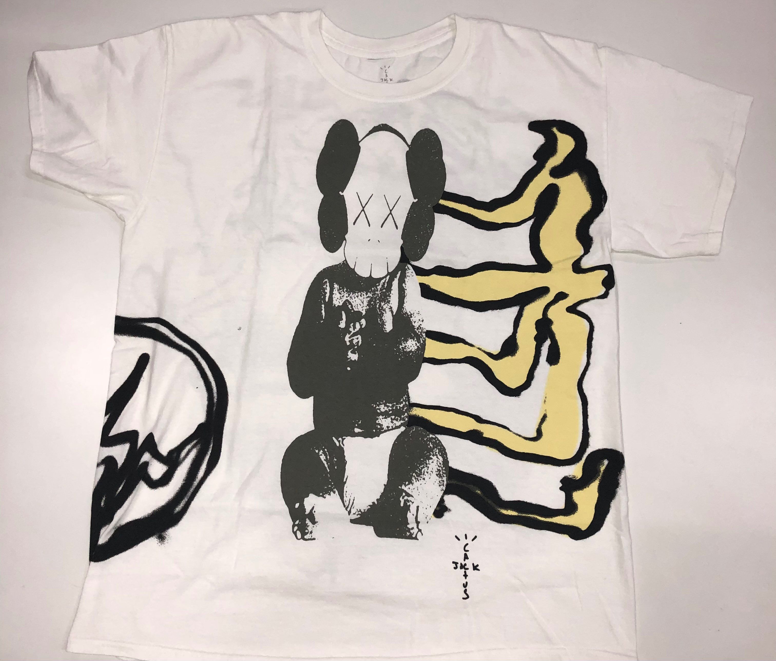 Travis Scott Cactus Jack x KAWS For Fragment Tee "White"