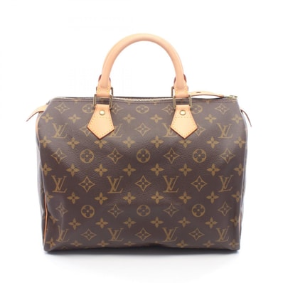 ルイ・ヴィトン LOUIS VUITTON スピーディ30 ハンドバッグ バッグ PVCコーティングキャンバス レザー モノグラム レディース ブラウン系 M41526 【中古】