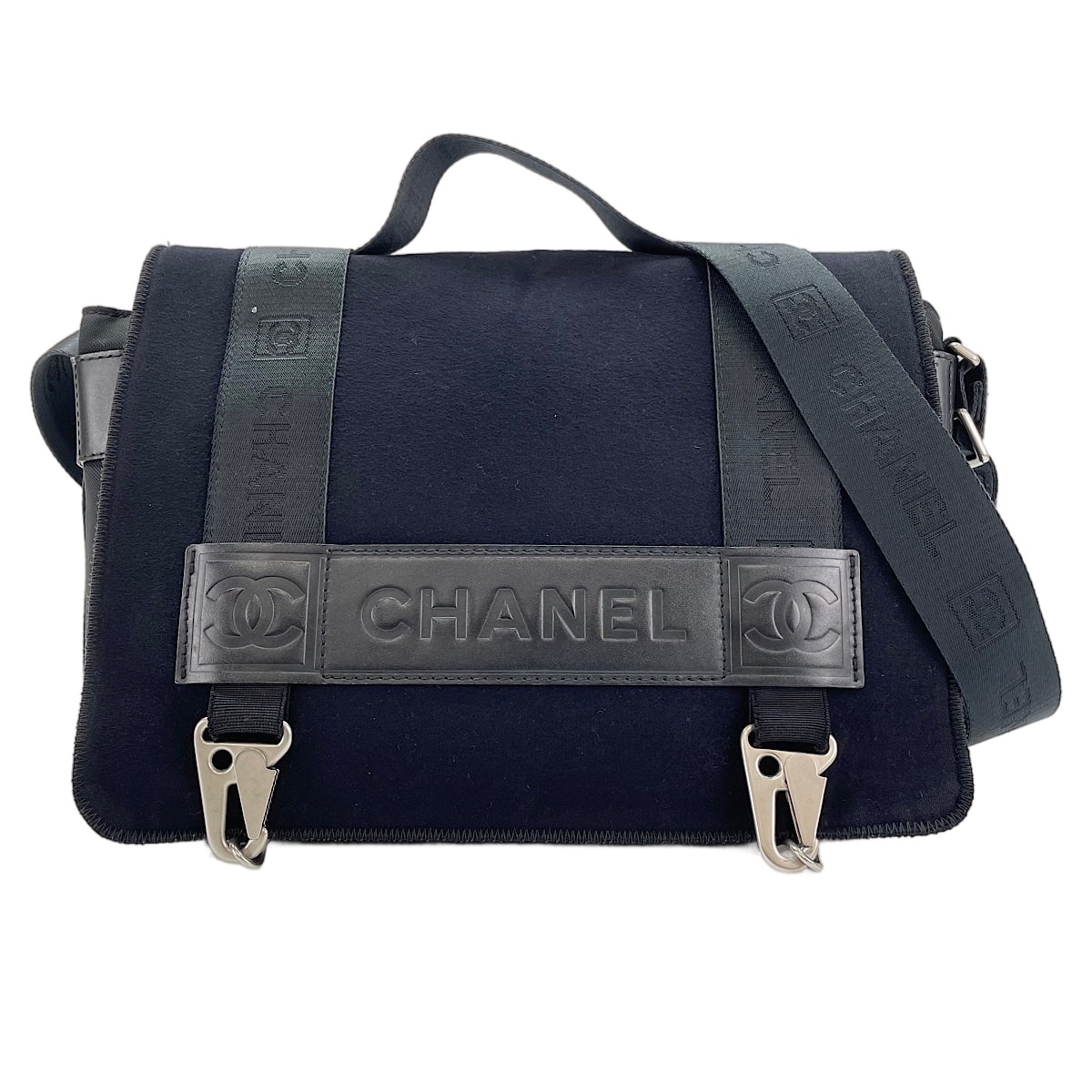 シャネル CHANEL キャンバス スポーツライン ショルダーバッグ【中古】
