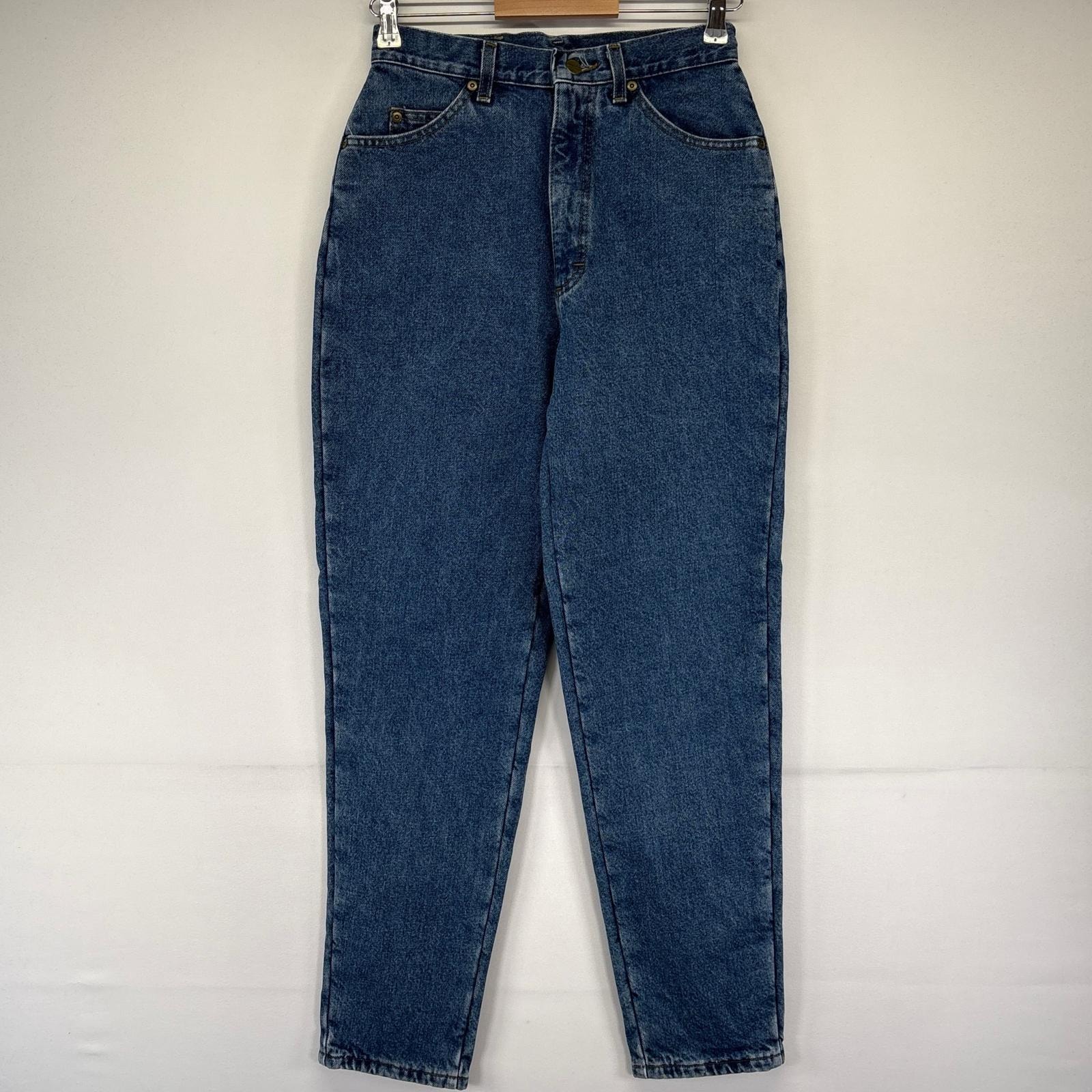 古着 90's/90年代 エルエルビーン L.L.Bean USA製 デニム パンツ 裏地付き テーパード 90's ジーパン 8REG  ブルー系 レディース