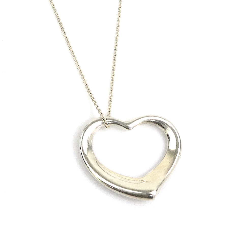 ティファニー TIFFANY&Co. ネックレス オープンハート ラージ シルバー925 シルバー レディース【中古】 r11315r