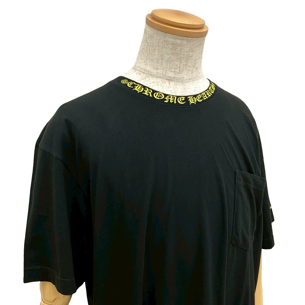 Chrome Hearts Neck Logo S/S T-Shirt "Black/Yellow"