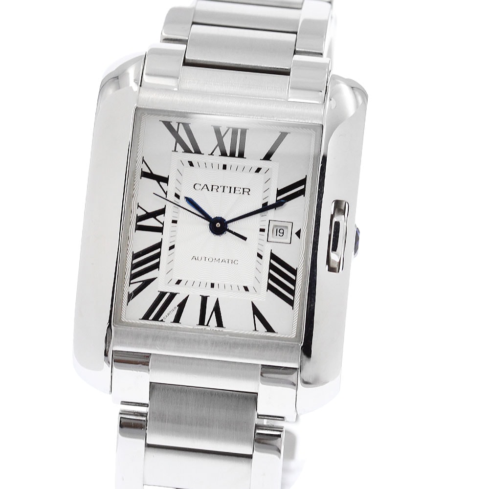カルティエ タンクアングレーズLM W5310009 メンズ 【中古】