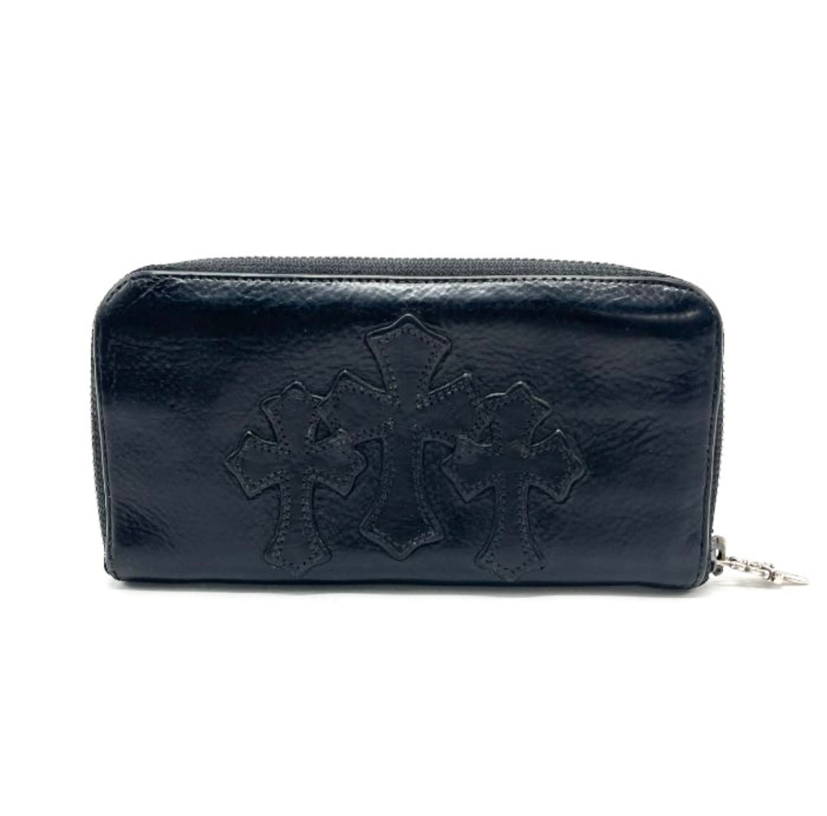 CHROME HEARTS クロムハーツ セメタリークロス ウォレット 財布 ラウンドファスナー