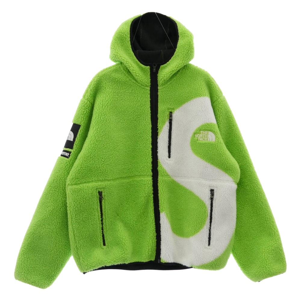 Supreme x The North Face S Logo Hooded Fleece Jacket "Green"