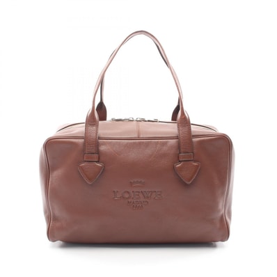 ロエベ LOEWE ヘリテージ トートバッグ バッグ レザー レディース ブラウン系 【中古】