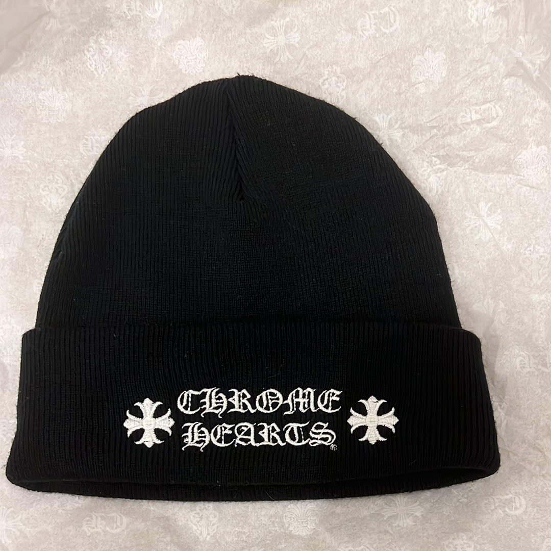 Chrome Hearts Wool Watch Cap Logo Embroidery Beanie "Black"