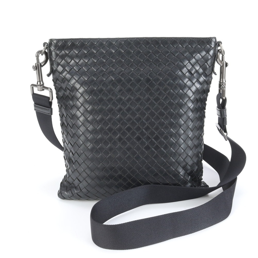 ■極美品 ボッテガヴェネタ イントレチャートショルダーバッグ レザー