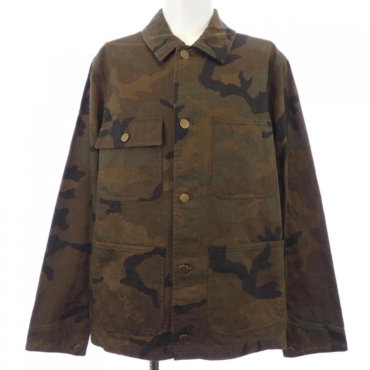 ルイヴィトン LOUIS VUITTON JACQUARD DENIM CHORE COAT HDK91WDSQ SUPREME ジャケット
