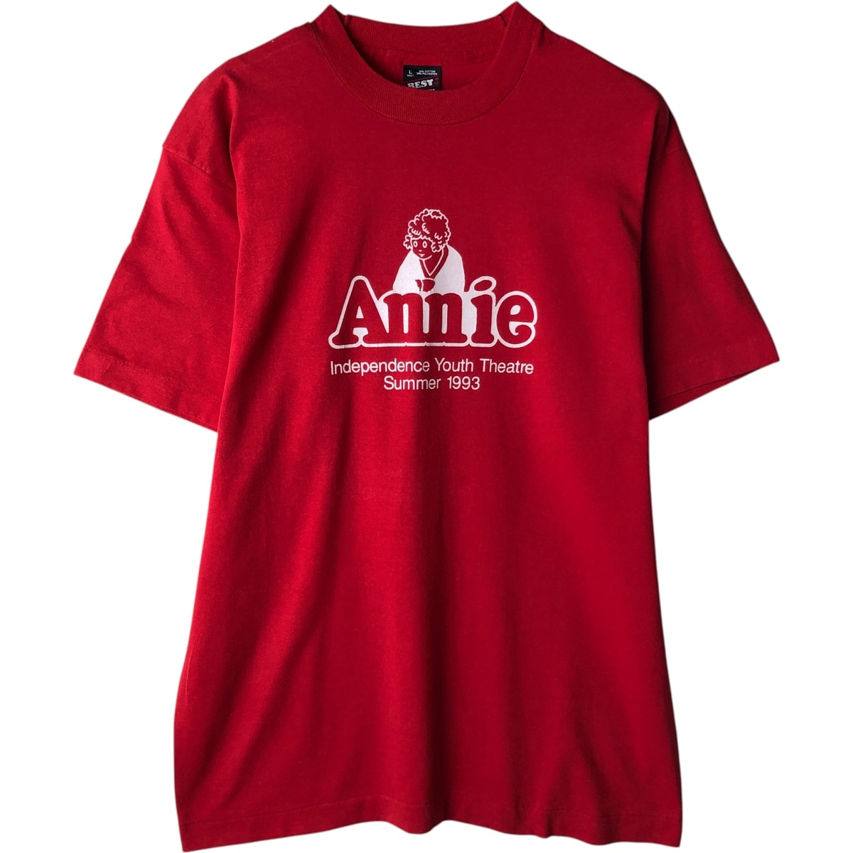 古着 90年代 フルーツオブザルーム FRUIT OF THE LOOM BEST ANNIE アニー プリントTシャツ USA製 メンズL相当 ヴィンテージ/eaa618310
