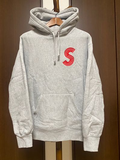 Supreme S Logo Hooded Sweatshirt "Heather Grey" (20FW)