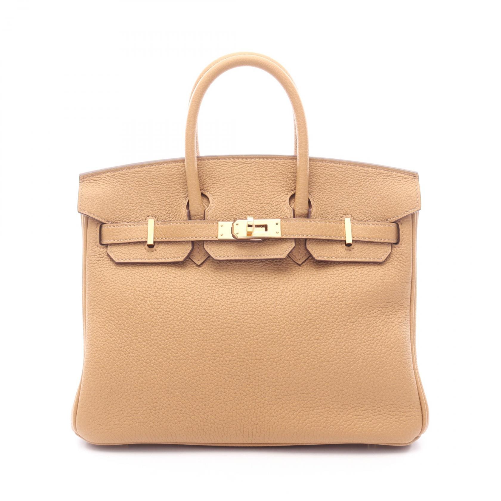 エルメス HERMES バーキン25 ハンドバッグ バッグ レザー トゴ トゴ チャイ B刻印(2023年製造) レディース ブラウン系 【中古】