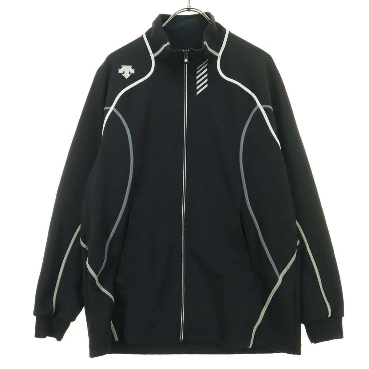 DESCENTE デサント 日本製 長袖 トラックジャケット S ブラック