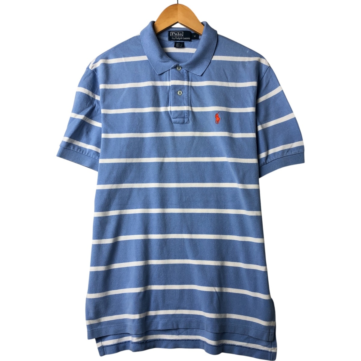 古着 ラルフローレン Ralph Lauren POLO by Ralph Lauren 半袖 ボーダー ポロシャツ メンズM相当/eaa561814