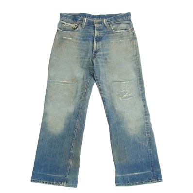 Levi's リーバイス 70s 517 BIG E ボタン裏刻印8 TALON ZIP 脇割り デニム パンツ インディゴブルー系【中古】