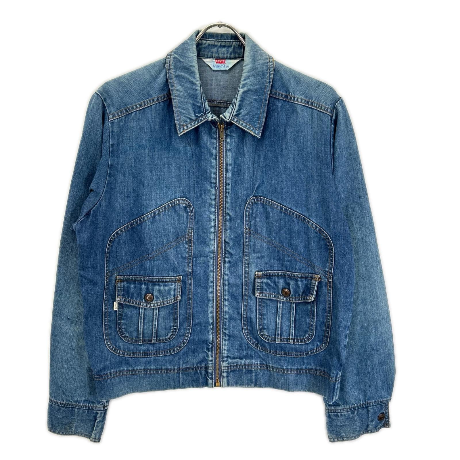 リーバイス 70s 70644-6213 ブルー デニムジップアップジャケット L