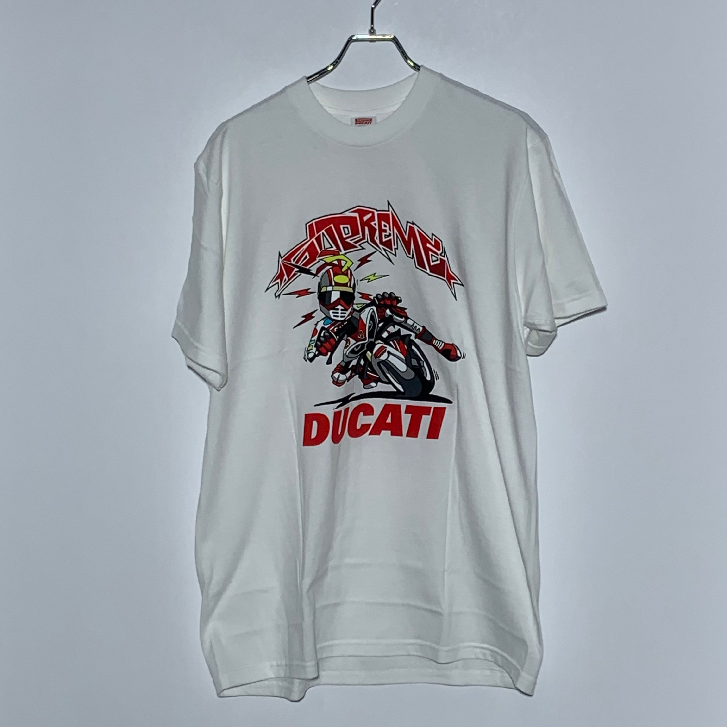 シュプリーム ドゥカティ バイク Tシャツ "ホワイト"