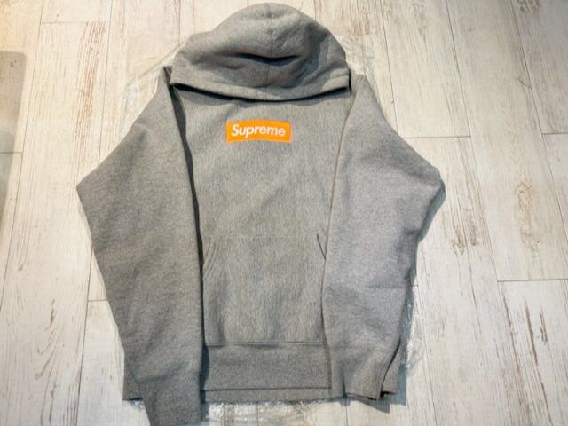 Supreme Box Logo Hooded Sweatshirt "Hether Grey" (17FW)