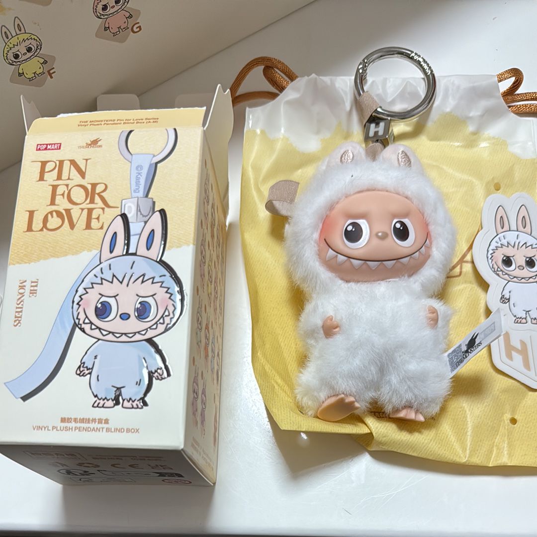 POP MART THE MONSTERS (LABUBU) Pin for Love Series-Vinyl Plush Pendant (A-M) H