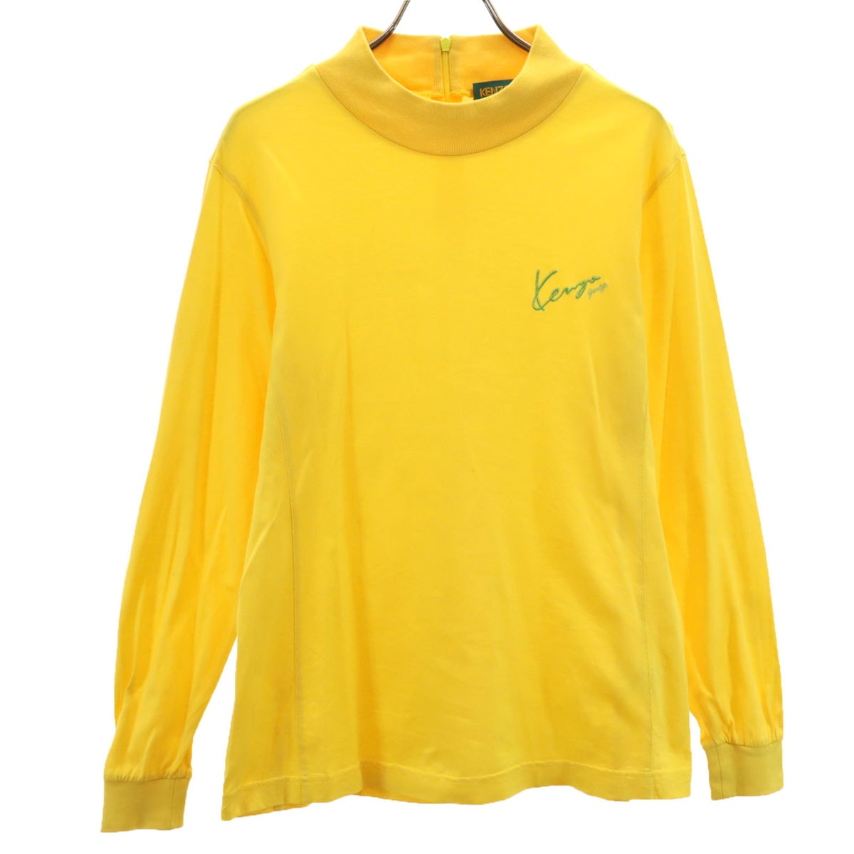 KENZO ケンゾー 90s 日本製 オールド 長袖 ロング Tシャツ 2 イエロー