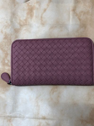 ボッテガヴェネタ ラウンド長財布114076-VX051/1000ピンク