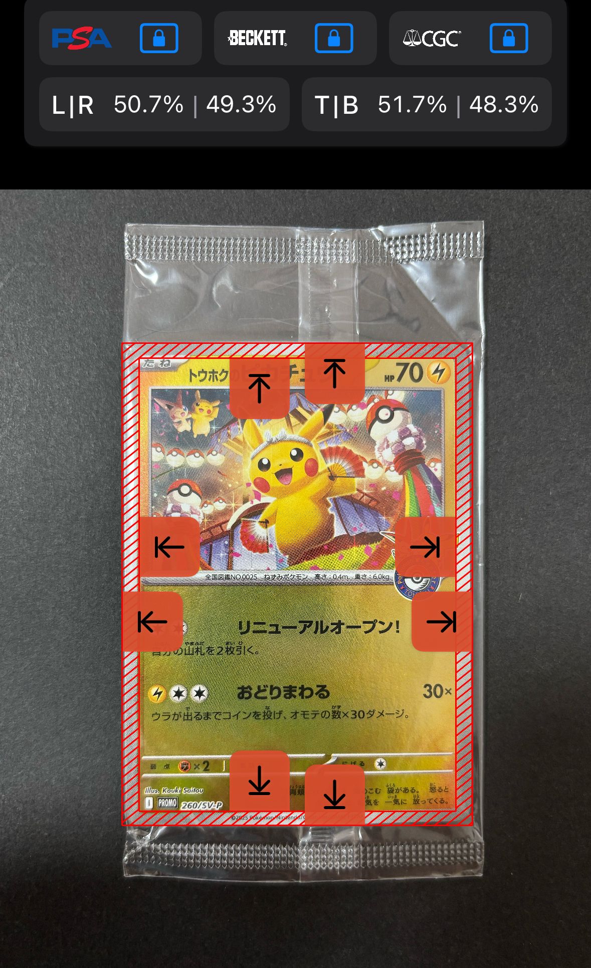 トウホクのピカチュウ P [SV-P 260](スペシャルBOX「ポケモンセンタートウホク」)