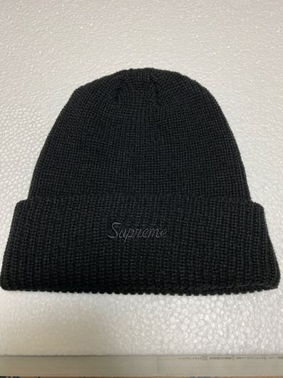 Supreme Loose Gauge Beanie 2 "Black" (21FW)