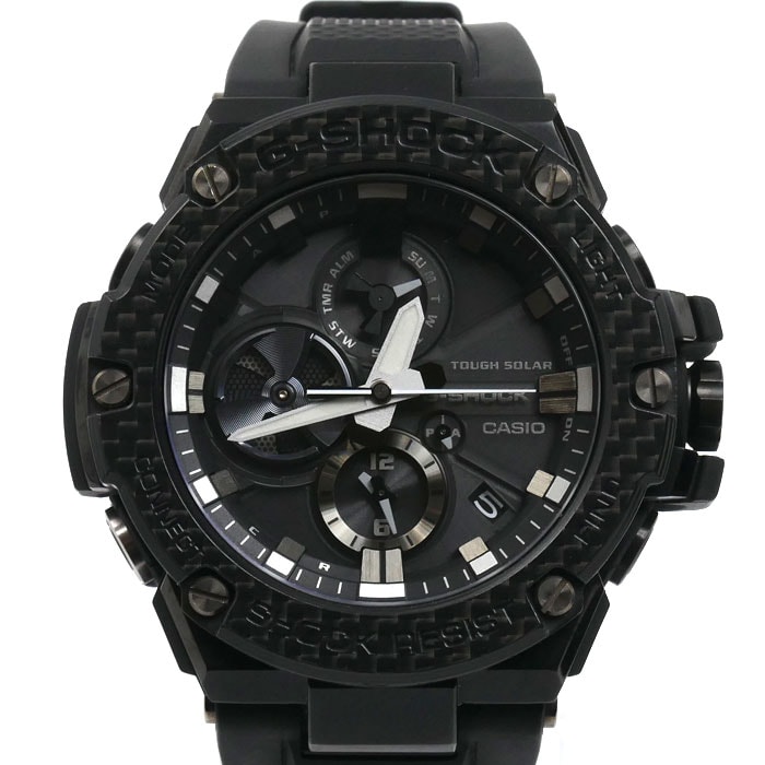 CASIO カシオ G-SHOCK 腕時計 ソーラー GST-B100XB カーボンベゼル メンズ【中古】