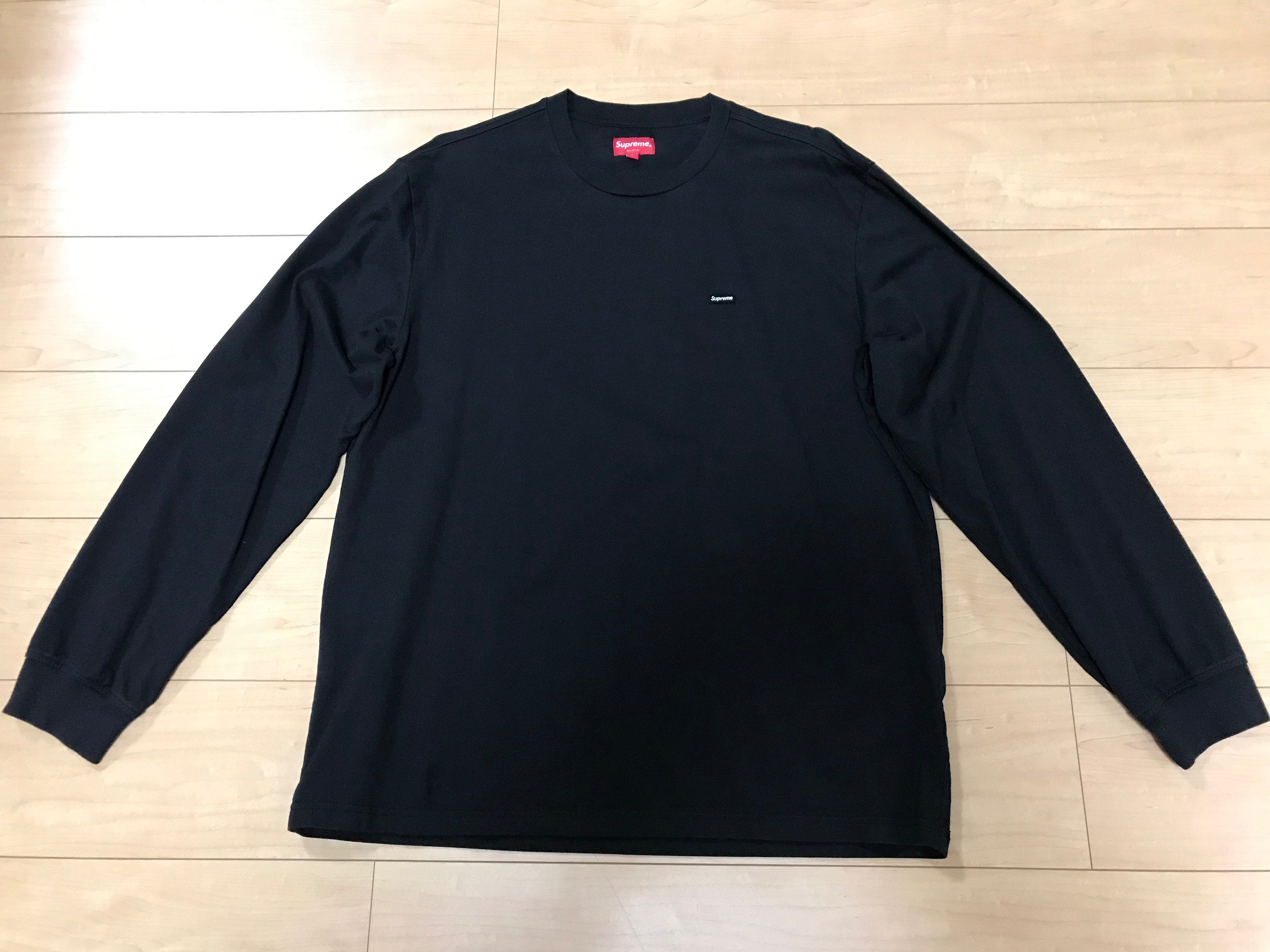Supreme Small Box L/S Tee "Black"(21SS)