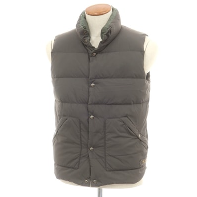 【中古】タトラス TATRAS リバーシブル ナイロン ダウンベスト ダークオリーブ【サイズ2】【メンズ】