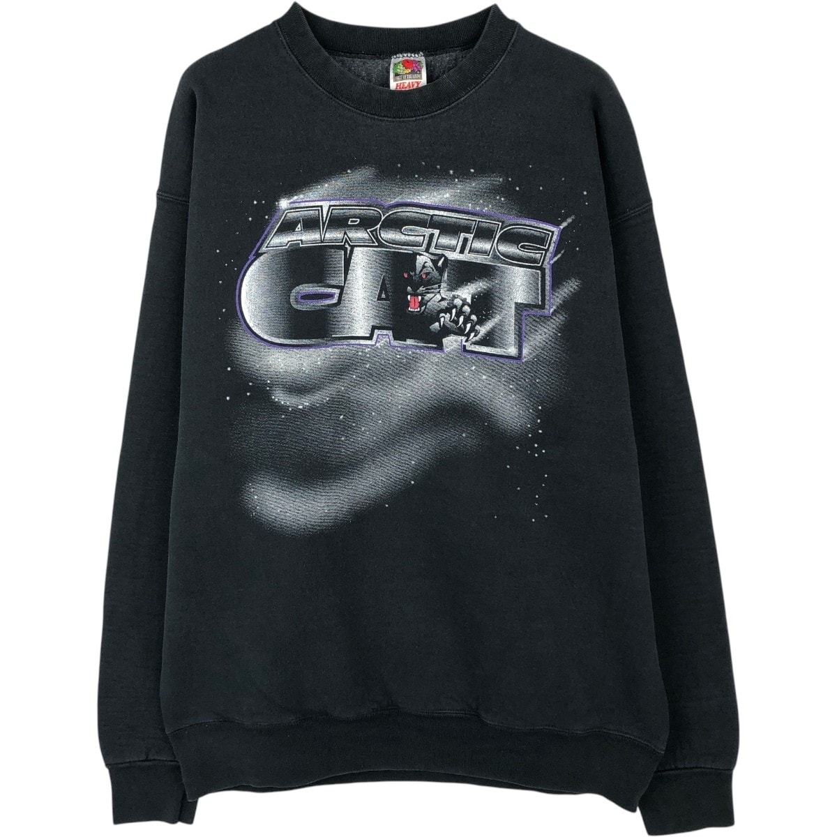 古着 90~00年代 フルーツオブザルーム FRUIT OF THE LOOM HEAVY cotton プリントスウェットシャツ トレーナー メンズXL相当 ヴィンテージ/eaa670653
