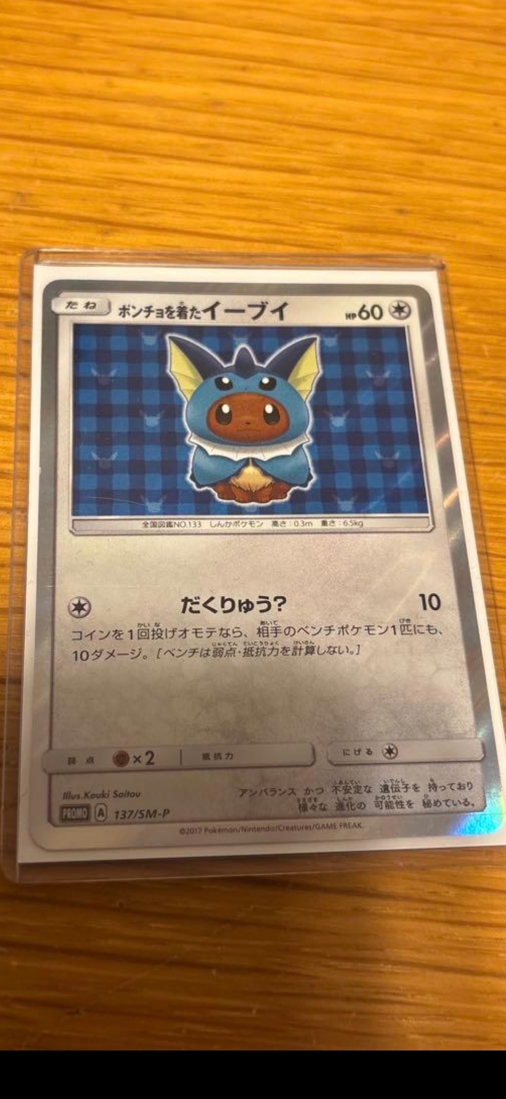 PSA9】ポンチョを着たイーブイ: プロモ[SM-P 137](プロモーション